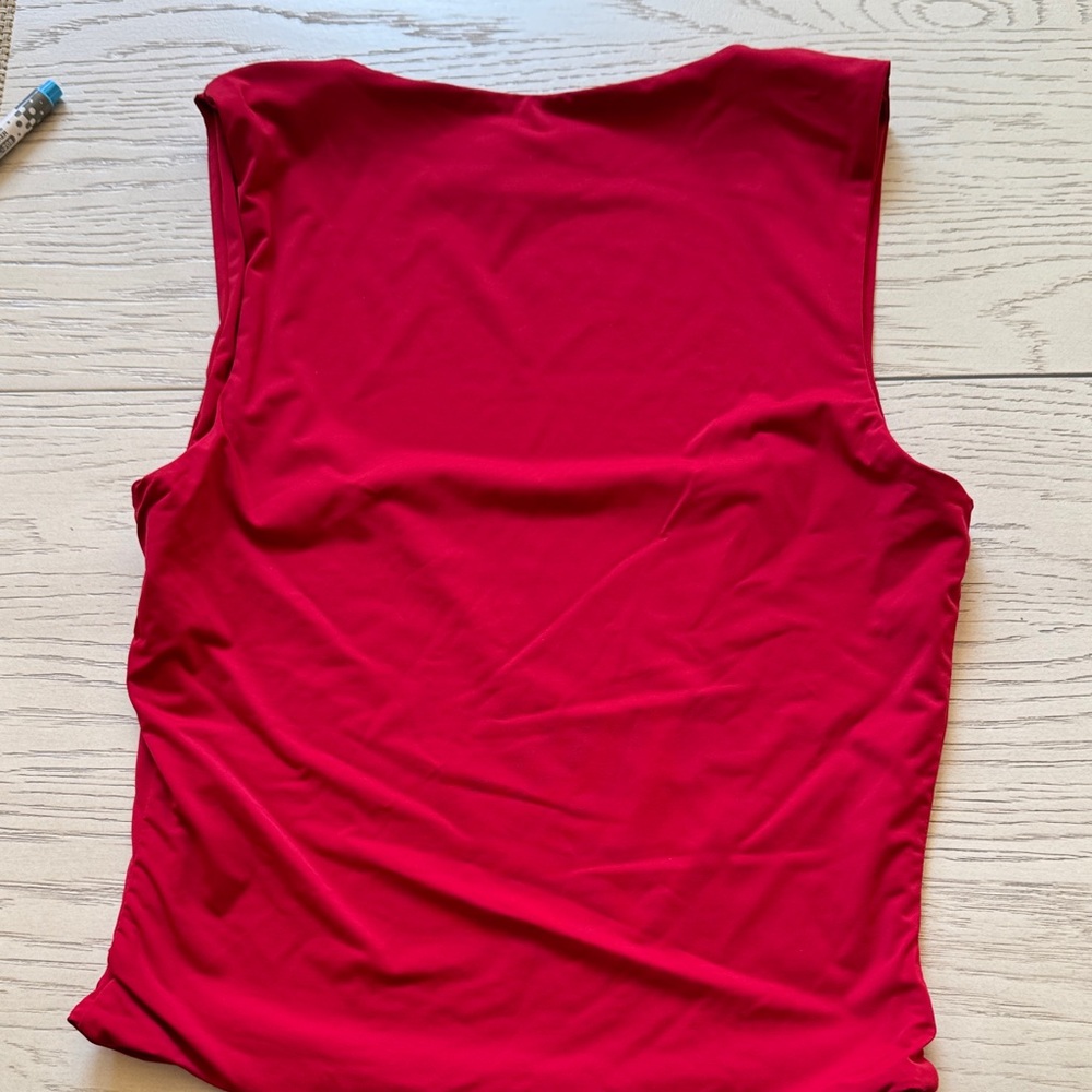 Princess Polly Back in Time Red Tank Top - Picture 3 of 3